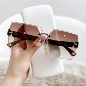 HK-MX07 Kacamata Hitam No frame Women Sunglasses New Arrival Import Kacamata Gaya Fashion Pantai