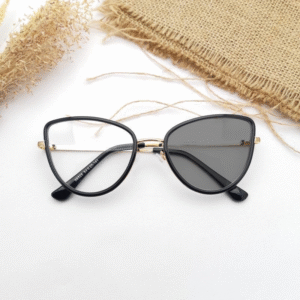 Kacamata Photocromic Anti Radiasi Cat Eye Wanita Terbaru Mata Kucing 2 in 1