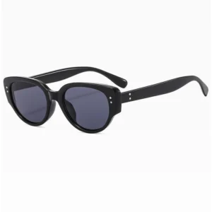 HK-W12 Kacamata Cat Eye Wanita Pria Anti UV Frame Bingkai Titik Dua New Fashion Trendy