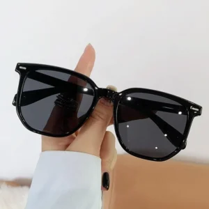 HK-H22 Kacamata Hitam Terbaru Unisex Kotak Kacamata Sunglasses Wanita Pria Kacamata Fashion